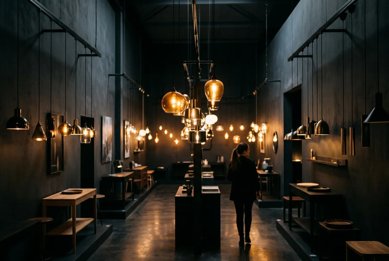 Showroom de iluminação premium